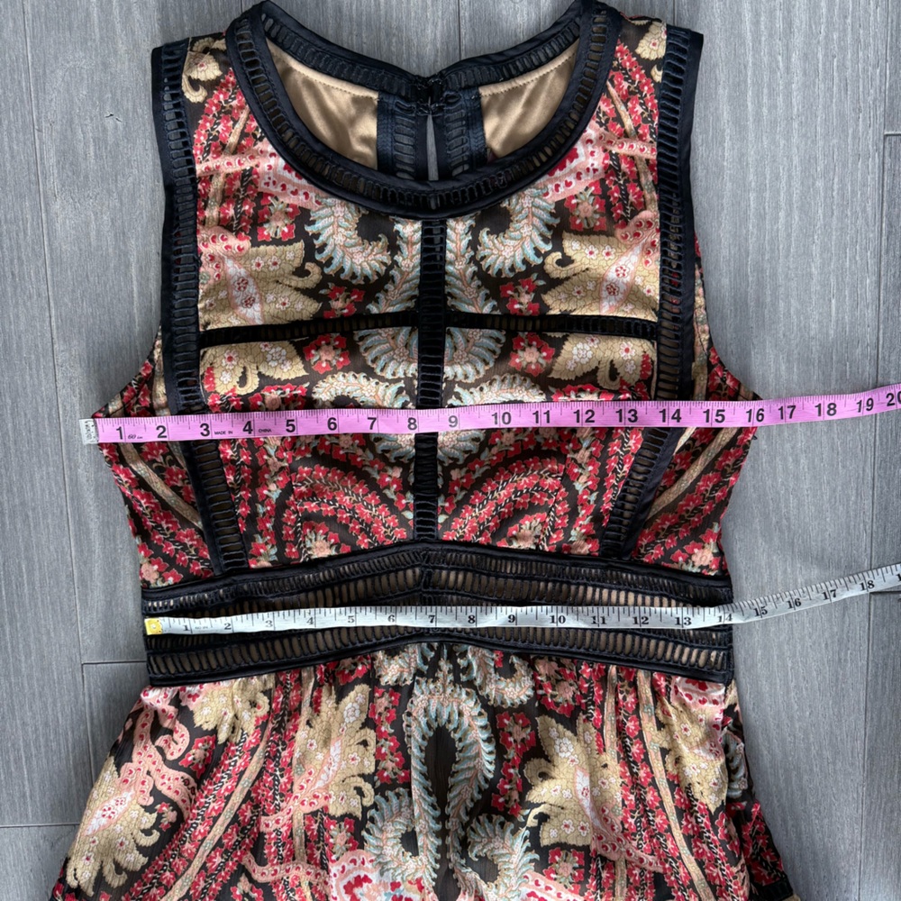 Ranna Gill Anthropologie Claudette Paisley Maxi Dress Size 6 Boho - Picture 15 of 16